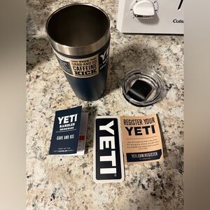 NEW Yeti Rambler 10oz Tumbler Mug navy blue insulated cup RETIRED RARE magslider